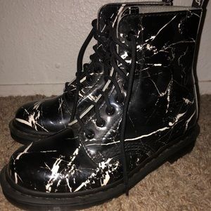 Limited Edition Black Marble Dr. Martens